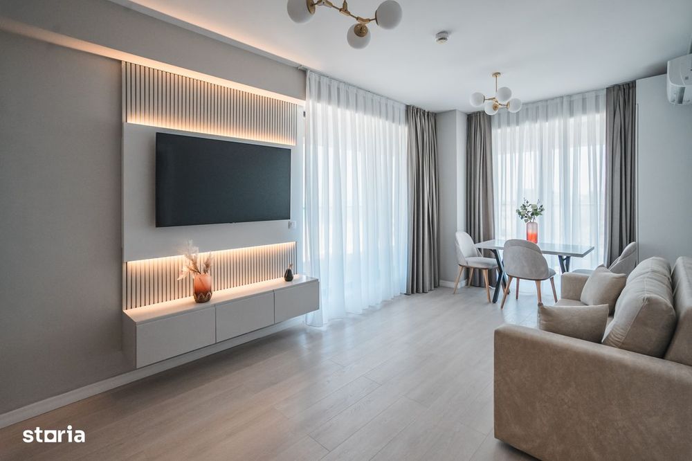 Studio Cu Dormitor Separat - Mobilat Utilat Lux- Solid Sea View Perla
