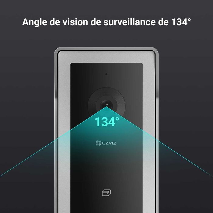 EZVIZ CP5 Видео звънец, 7-инч монитор,  двупосочно аудио,  WiFi