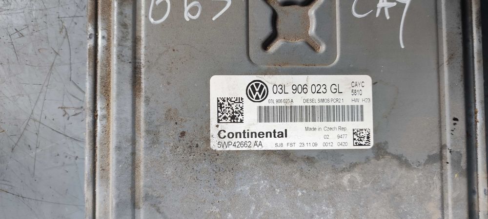 ECU volkswagen vw passat B6 sedan an 2010 1.6 CAY cod 03L906023GL