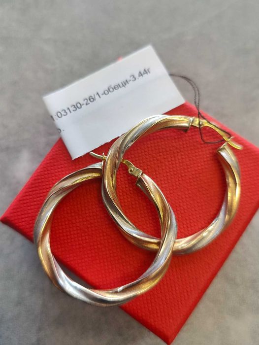 Златни обеци 3.44гр 14к