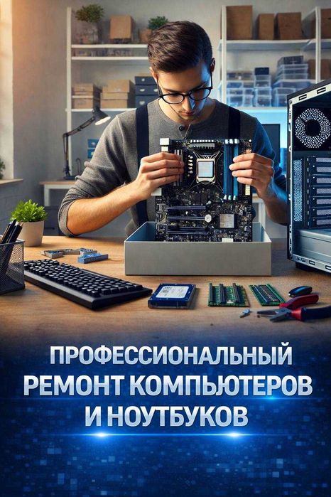 Ремонт ноутбуков и компьютеров / замена экрана / чистка от пыли