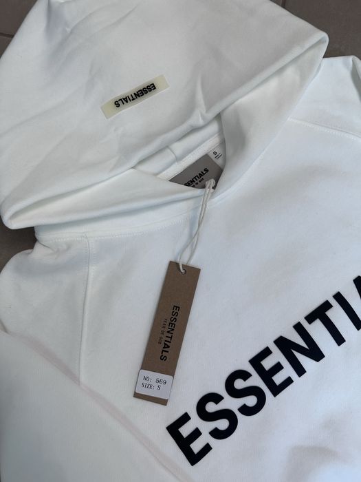 Hanorac Essentials Alb