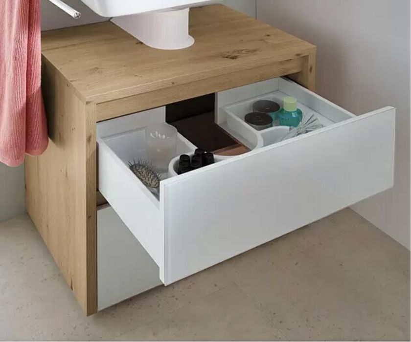 Стъклен тоалетен шкаф Riva