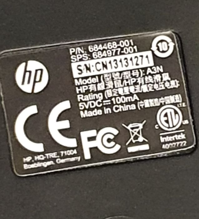 Мишка HP мишка Hp