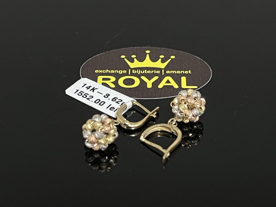 Bijuteria Royal CB : Cercei dama aur 14k 3,62 grame