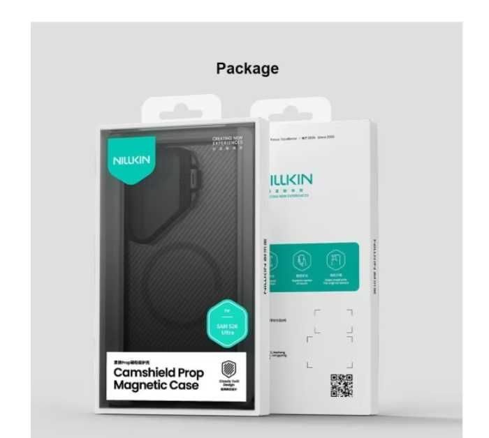 Husa Magnetica Nillkin CamShield Prop pentru Samsung Galaxy S26 Ultra Negru Transparent