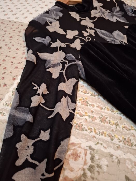 Rochie lunga de catifea