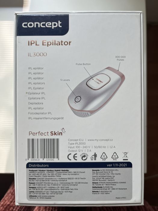 Epilator Concept IL3000 IPL Perfect Skin