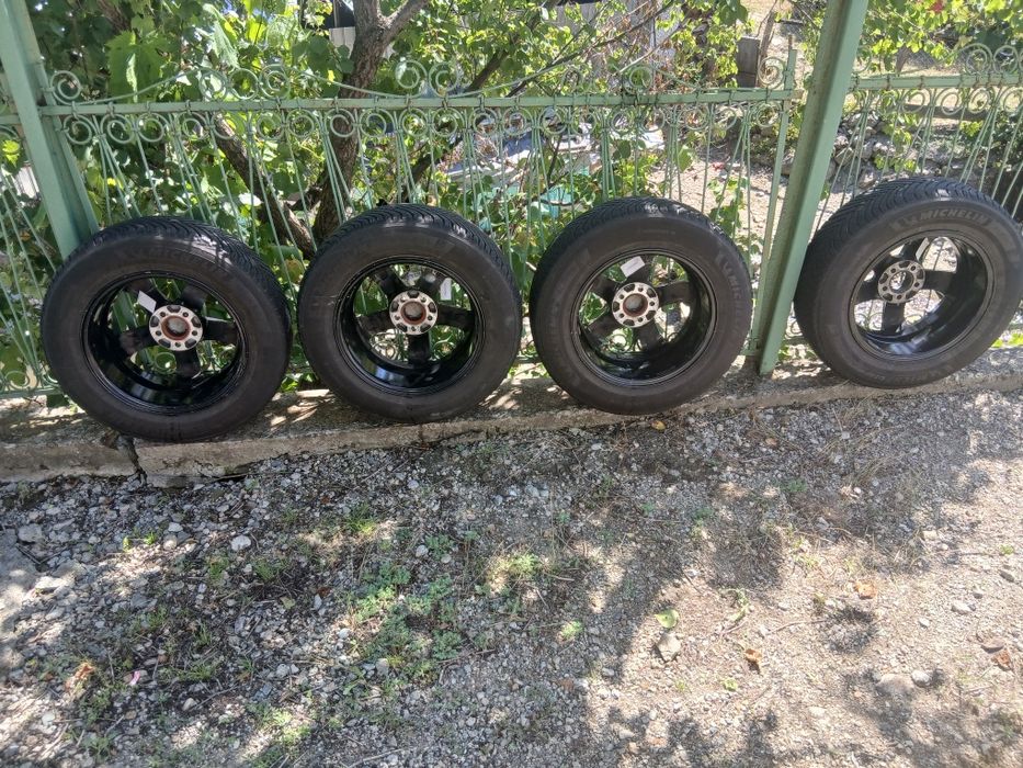 Set 4 jante aliaj VW + anvelope Michelin Alpin 7 de iarna 195/65 R15