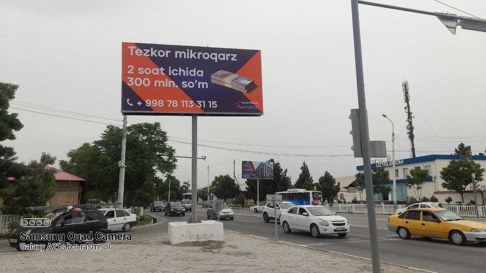 Buxoro/Bilbord/reklama joylash/Аренда билборда/banner ijara/Бухоро шит