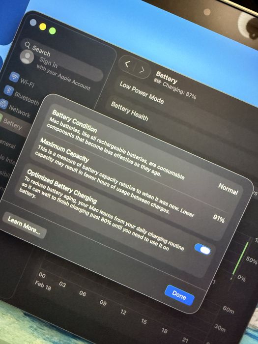 MacBook Pro 13" M1 | 512GB SSD | 91% Battery