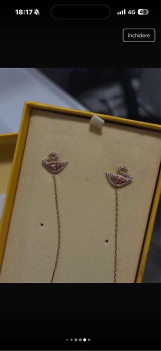 cercei originali swarovski