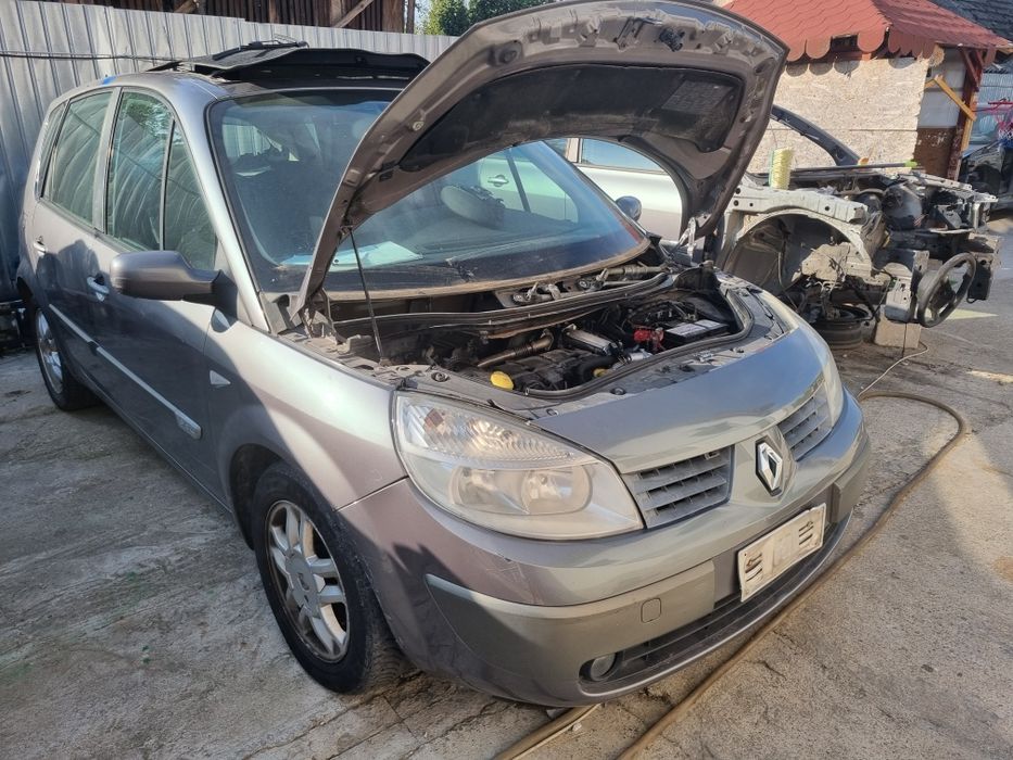 Amortiizor stanga față cu arc si flansa cu rulment renault scenic 2