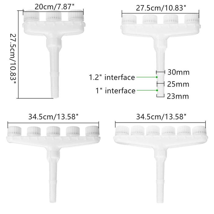 Sistem irigare cu 3/6 duze cu efect de spay. Suprafata mare gazon Nou