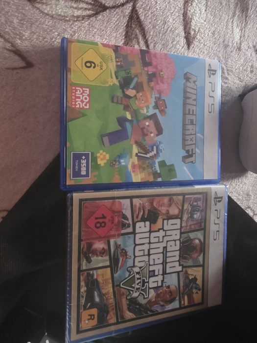 Jocuri ps5. Gta5 si Minecraft