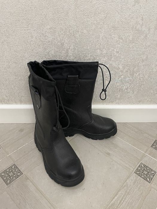 Сапоги зимние кожанные