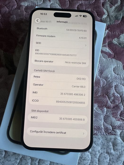 Iphone 14 pro max gold impecabil