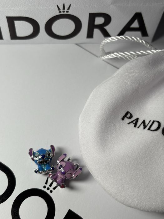 Pandora Disney Angel + Stitch Charm