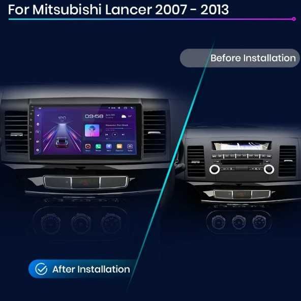 Navigatie Android Mitsubishi Lancer Carplay Waze + Camera Marsarier