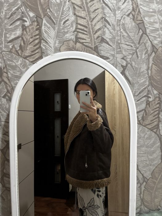 Тёплая женская дублёнка