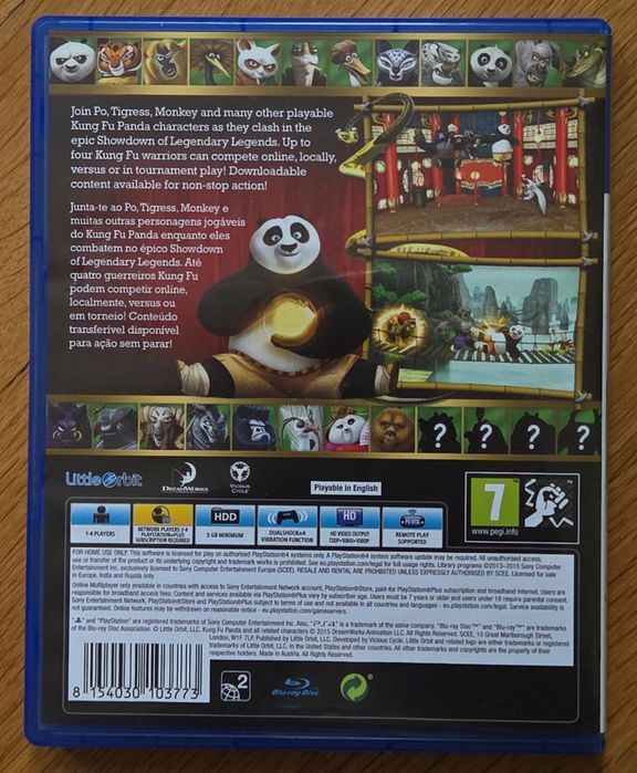Kung Fu Panda Showdown of Legendary Legends PS4 Playstation 4 PS5 PS 5