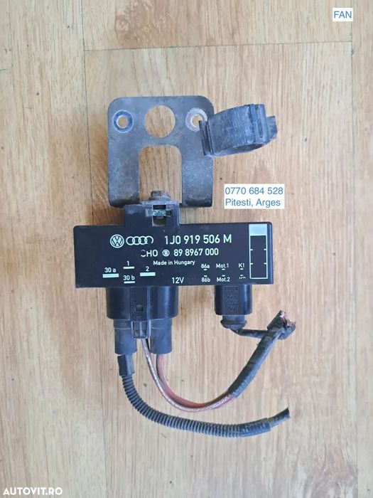 Releu modul ventilator electroventilator GMW Seat Ibitza 6J Cordoba 6L Leon Toledo Vw Golf 4 5, Polo 9N 6R Skoda Fabia 6Y Roomster Citigo 1.2i 1.4d 1.4i 1.9d
