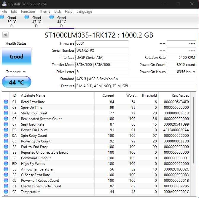 Lacie Seagate Toshiba HDD