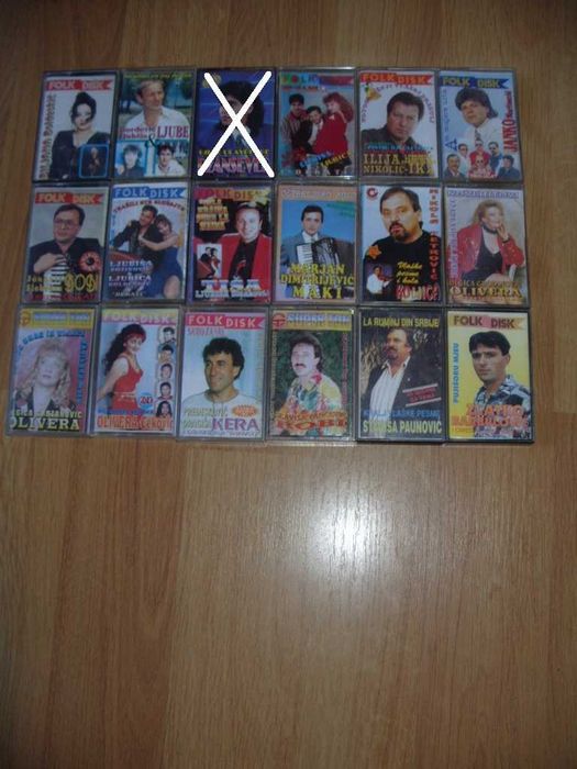 Аудио касети с музика Сръбска, Влашка, Българска и Друга