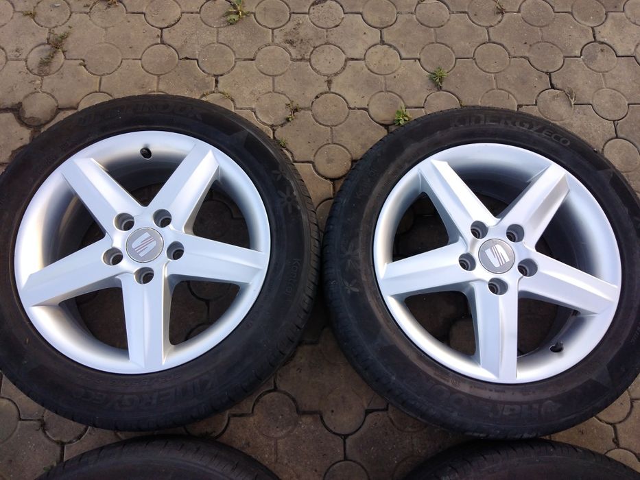 Vând Roti Seat Audi Vw Skoda 5x112 r16 cu anvelope vara
