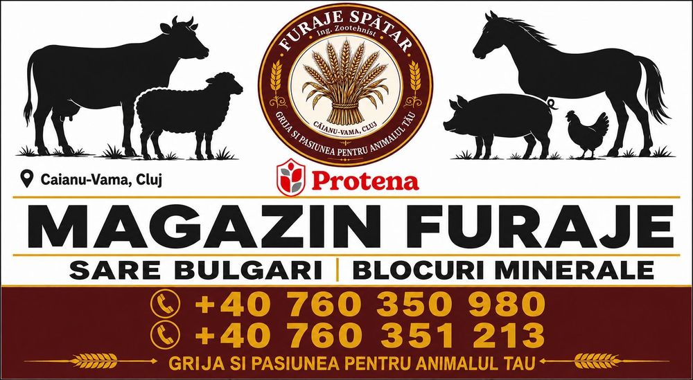 Vand furaje pentru toate animalele