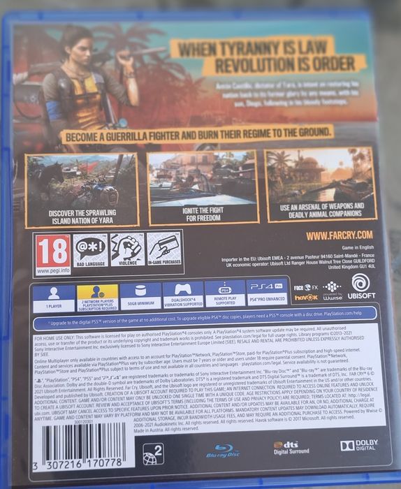 Продавам игра за Ps4 Farcry 6