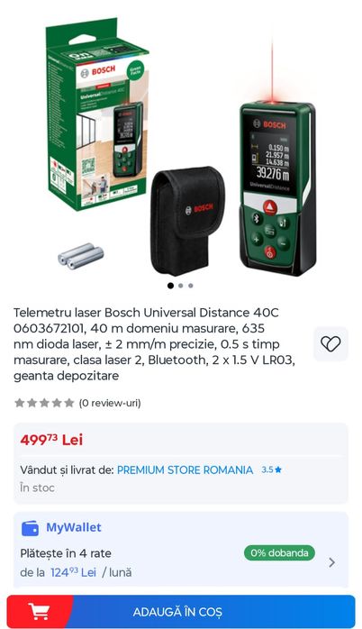 Telemetru Bosch universal lever