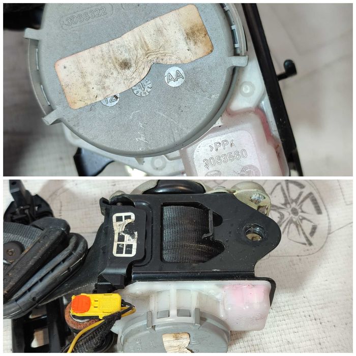 Centură de siguranță față dreapta Skoda Octavia Mk3 5E 2013-2019 2015 1.6 TDI 77kW Cod OEM: 5E0857702 (5D3)