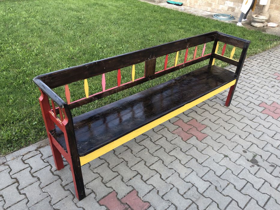 bancă laiță veche țărănească vintige