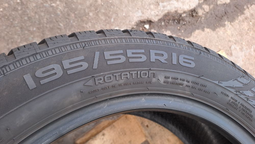 4бр. Почти Нови 195/55/16 Nokian Snowproof