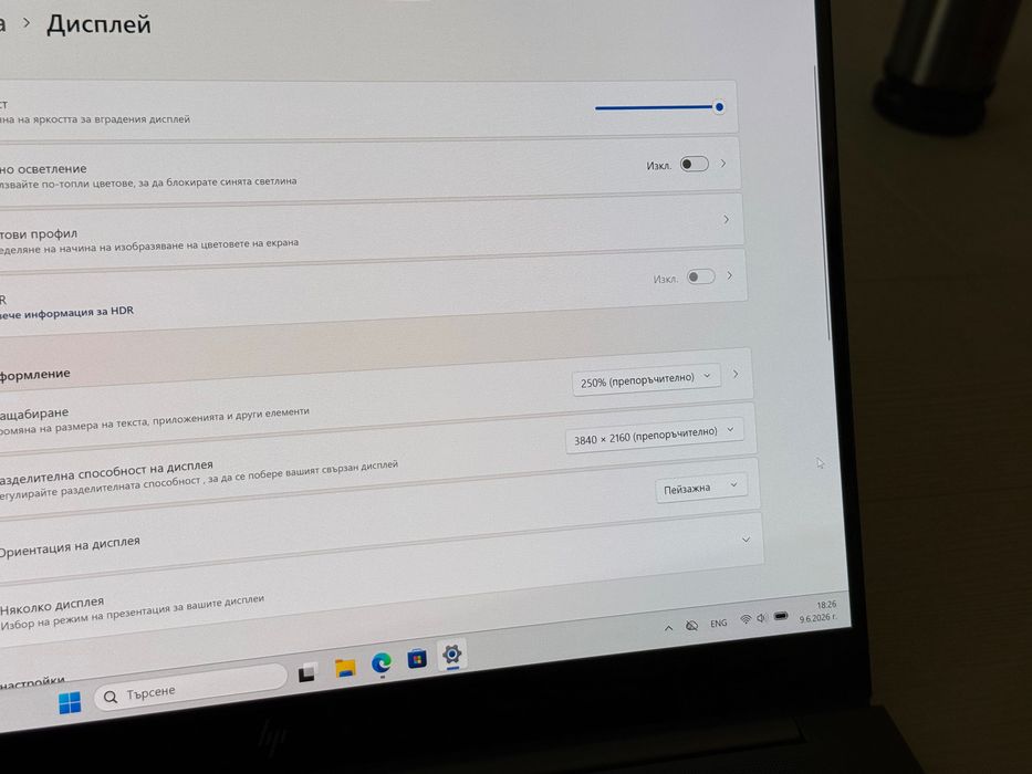 Лаптоп 15.6' UHD 4K AMOLED Touch i9-11950H  Hp Zbook Studio G8  32GB DDR4  1TB SSD/RTX A2000