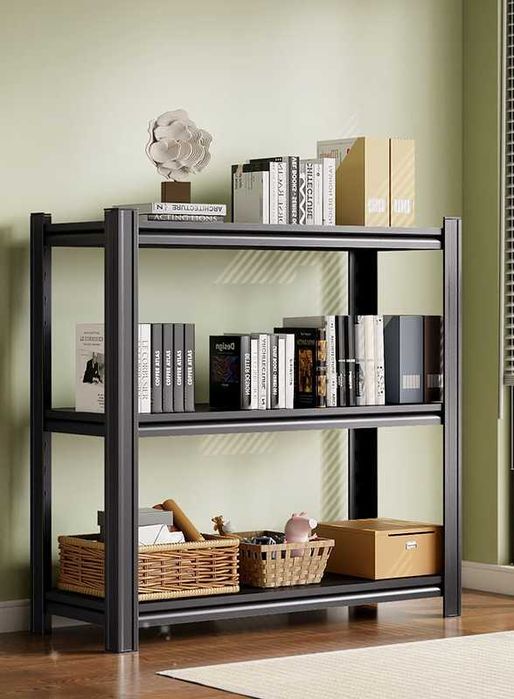 Подвальный металлический стеллаж с регулируемыми прочными полками optm