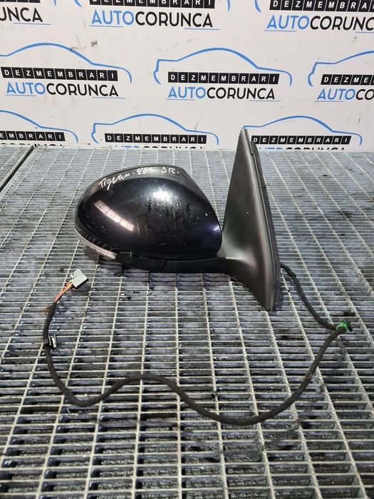 Oglinda dreapta Volkswagen Tiguan 5N Facelift 2011 - 2015 4 Usi NEGRU (863) Fara rabatare