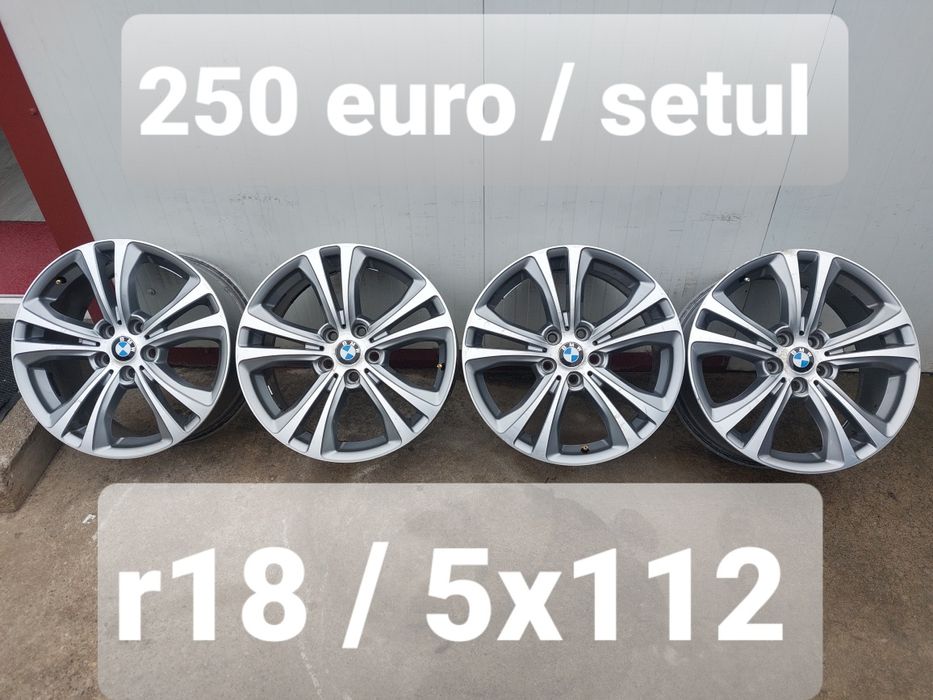 Jante aluminiu originale r18 / gama BMW X1 F48 F49 / BMW X2 F39 / gama VW AUDI SKODA SEAT MERCEDES / 5x112 / STYLE 568 / model bicolor