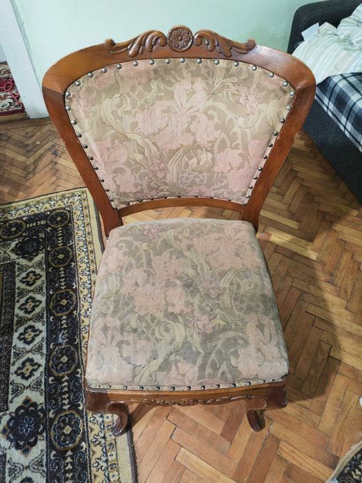 Garnitură completă mobilă sufragerie și dormitor „Madrigal” – lemn masiv și furnir nuc