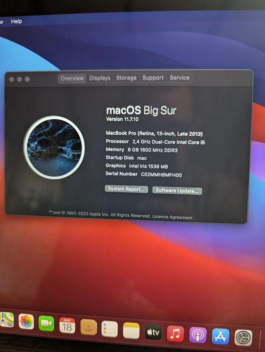 Macbook pro 13, late 2013