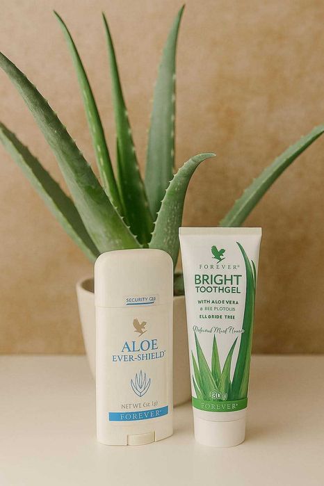 Aloe Ever -Shield- deodorant delicat si pasta de dinti