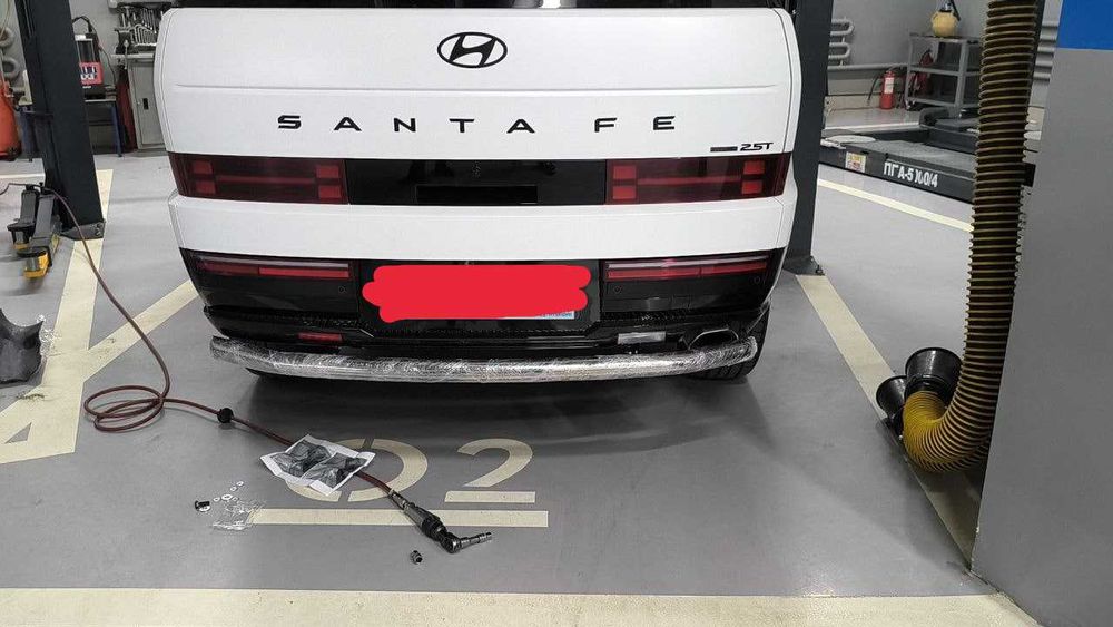 Защита переднего и заднего бампера Hyndai Santa Fe