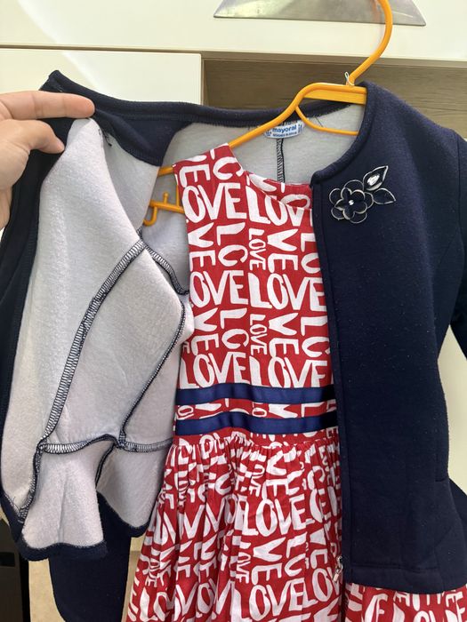 Детска рокля Точици и сако Mayoral