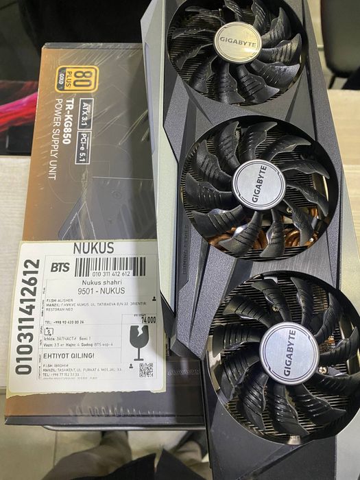 Kompyuter satiladi core i7 10700k RTX 3080 12GB