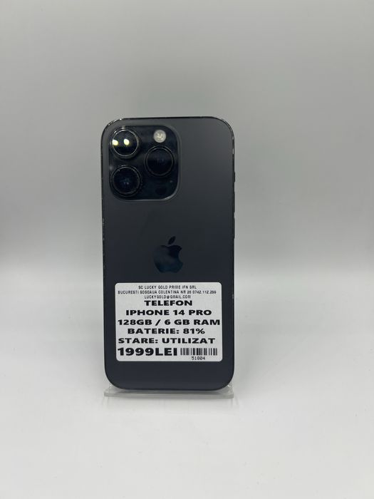 Iphone 14 Pro 128Gb / 81% Baterie #51804