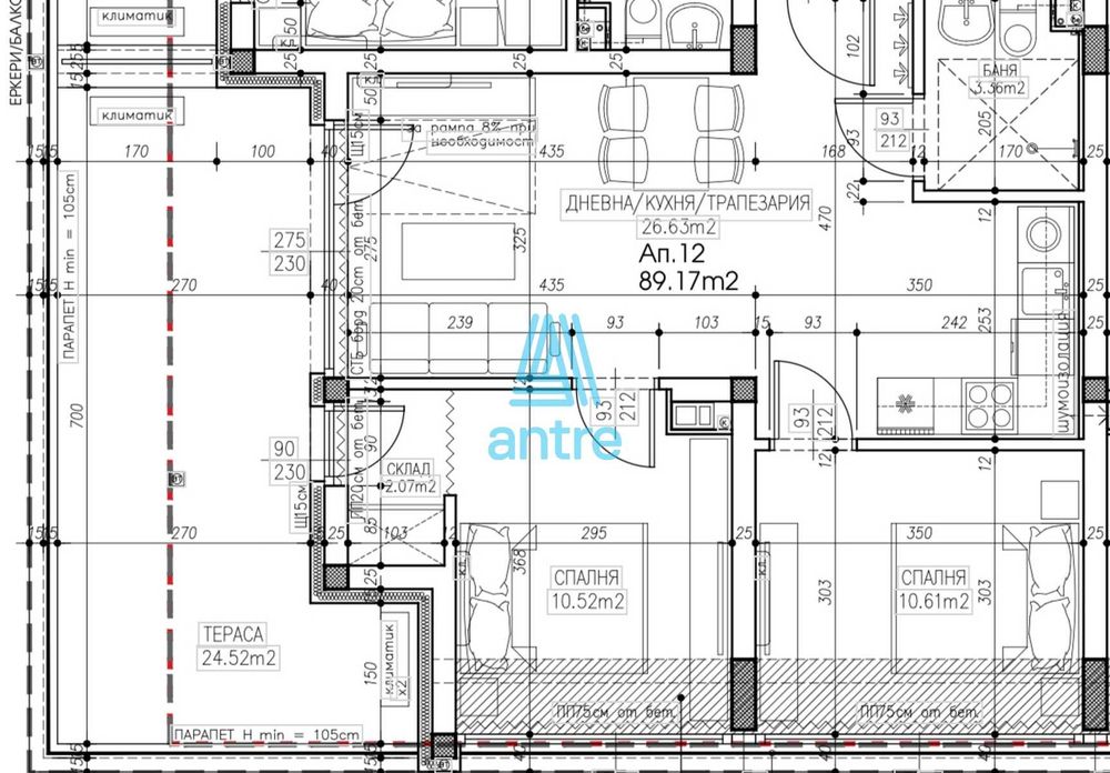 Продава се Тристаен апартамент в Созопол - 100 кв.м за 1280 €/кв.м - Снимка #4