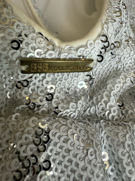 Дамски парти гащеризон с пайети и блясък BSB collection