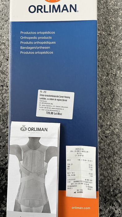 Vand Orteza toracolomosacrala Corset
