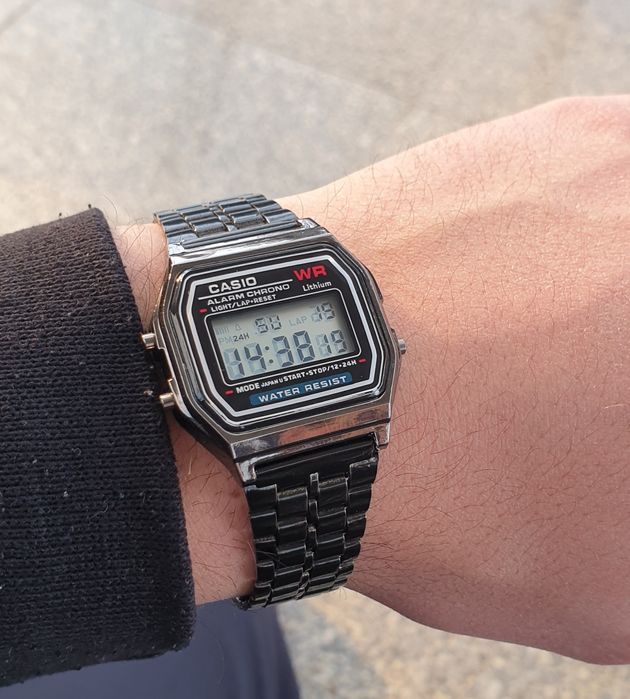 Casio hotsell a158 black